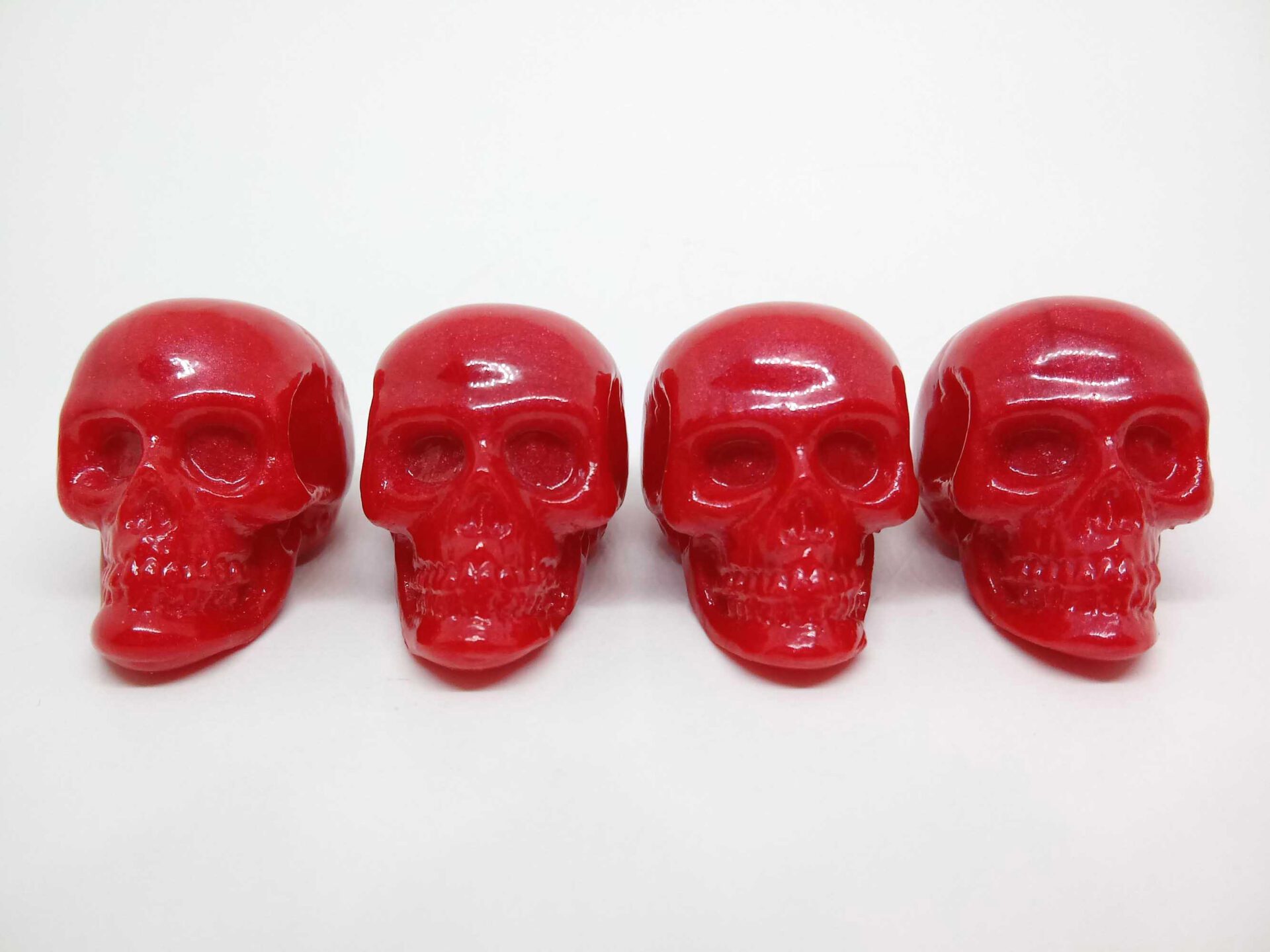 UPAC Red Dice Door Lock Knobs & Tire Valve Stem Cap Set - Chevy Ford Mopar #70040/70005